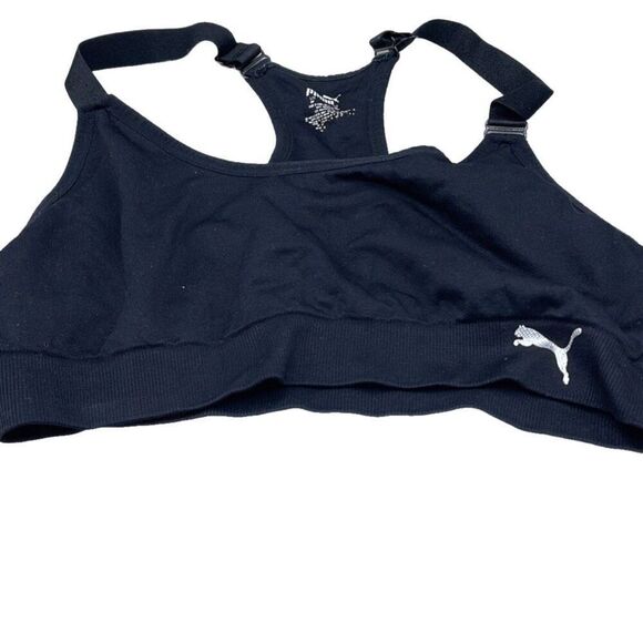 Puma size Medium black sport bra - Picture 2 of 6